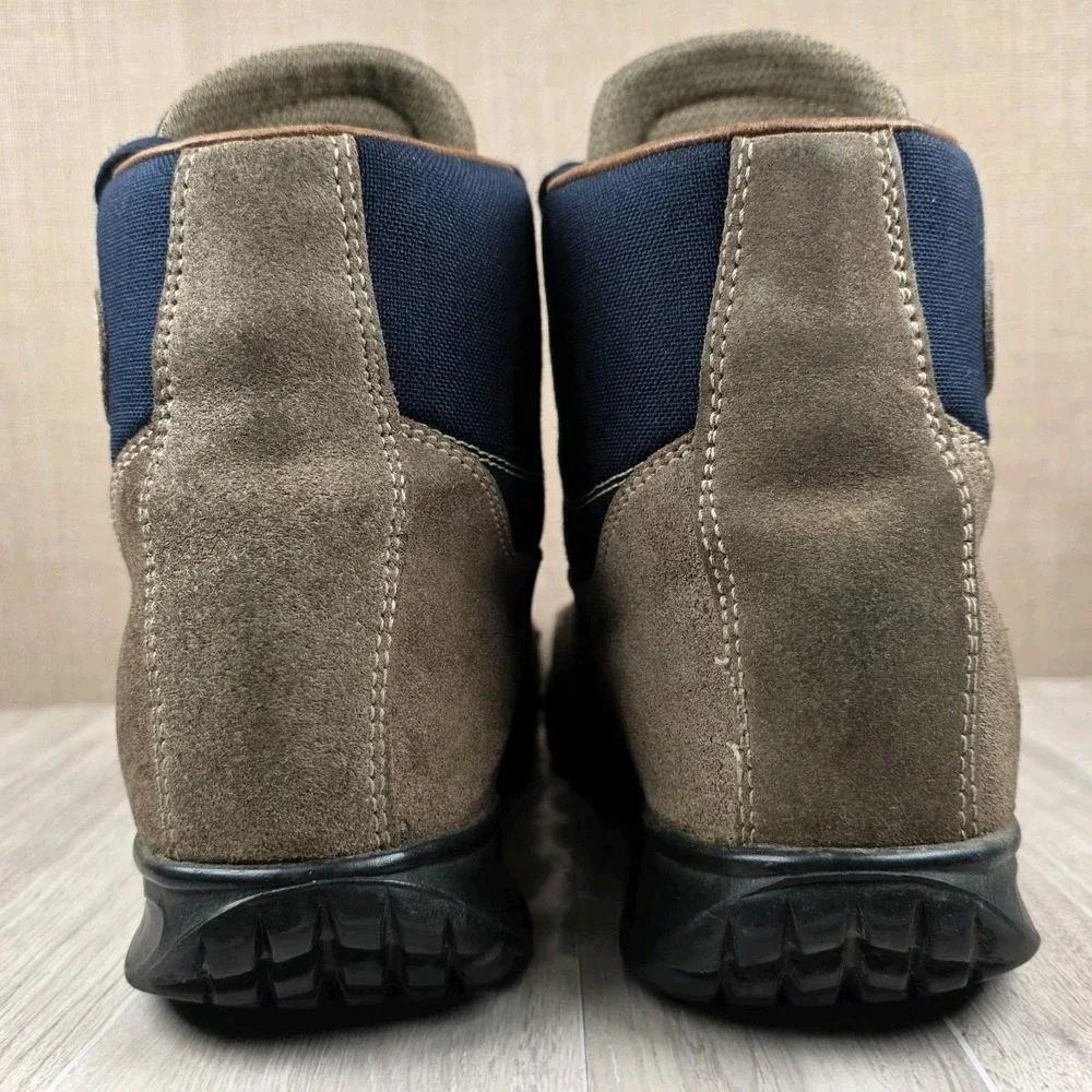 Vintage Vasque Skywalk Gore-Tex Hiking Boots Mens 13M Italy Cow Suede Canvas